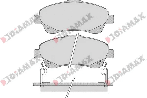 Kit de plaquettes de frein, frein à disque DIAMAX N09623