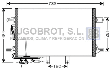 Condenseur, climatisation BUGOBROT 62-MS5307