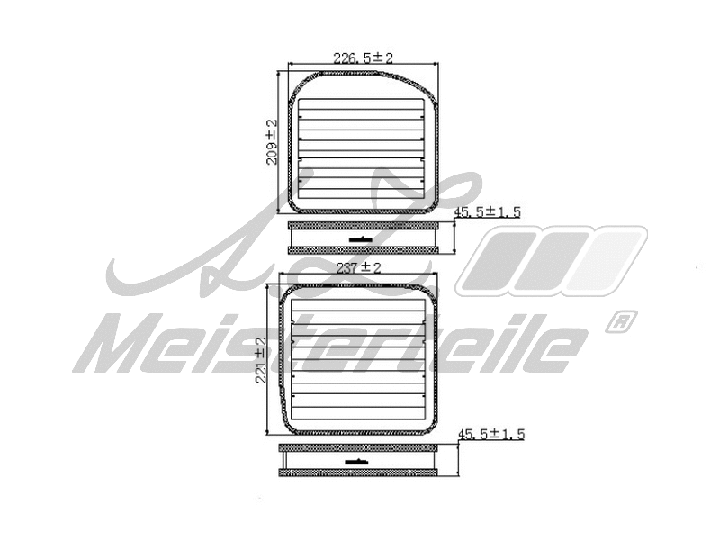 Filtre, air de l'habitacle A.Z. Meisterteile AZMT-41-010-1741