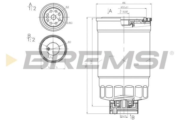 Filtre à carburant BREMSI FE0348