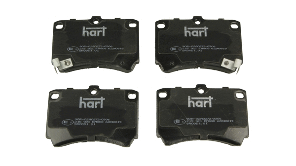 Kit de plaquettes de frein, frein à disque HART 215 921