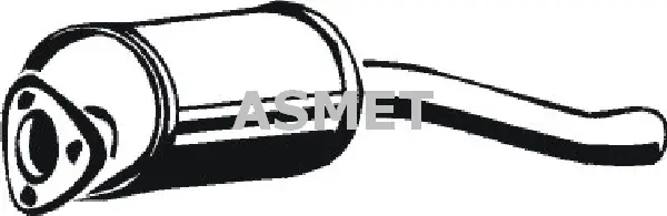 Silencieux avant ASMET 04.044