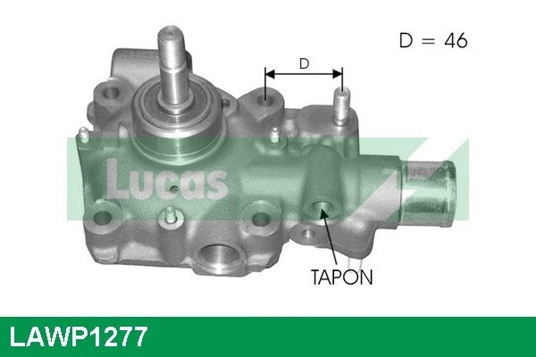 Pompe à eau, refroidissement du moteur LUCAS LAWP1277
