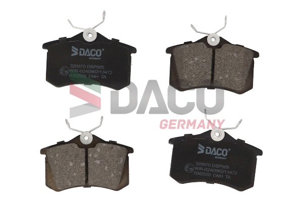 Kit de plaquettes de frein, frein à disque DACO Germany 329970
