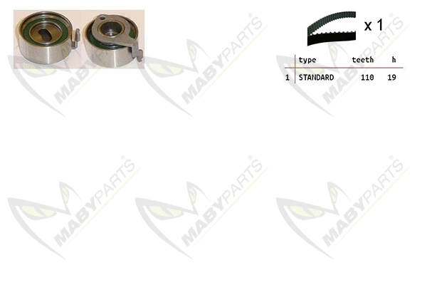 Kit de courroie crantée MABYPARTS OBK010521
