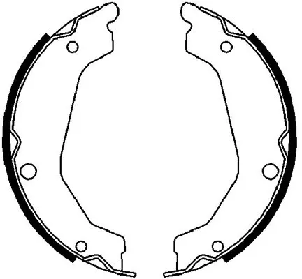 Jeu de mâchoires de frein, frein de stationnement FIT FT0090