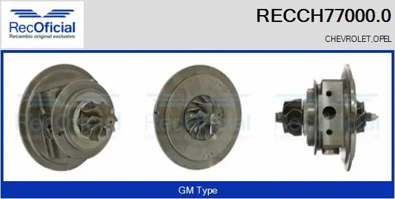 Groupe carter, turbocompresseur RECOFICIAL RECCH77000.0
