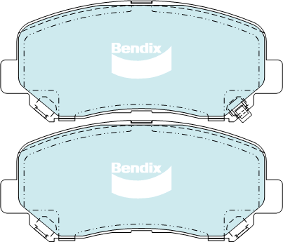 Kit de plaquettes de frein, frein à disque BENDIX-SEA DB2226 4WD
