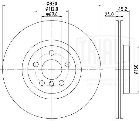 Disque de frein TRIALLI DF 190423