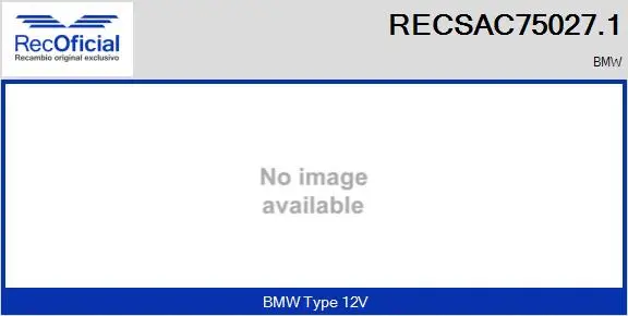 Compresseur, climatisation RECOFICIAL RECSAC75027.1