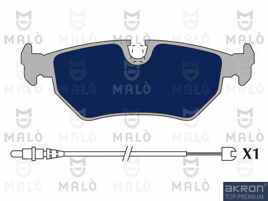 Kit de plaquettes de frein, frein à disque AKRON-MALÒ 1050467
