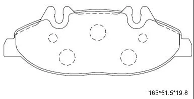 Kit de plaquettes de frein, frein à disque ASIMCO KD7544