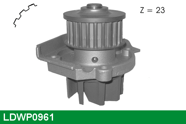 Pompe à eau, refroidissement du moteur LUCAS LDWP0961