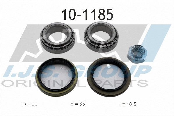 Kit de roulements de roue IJS GROUP 10-1185