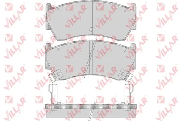 Kit de plaquettes de frein, frein à disque VILLAR 626.0759