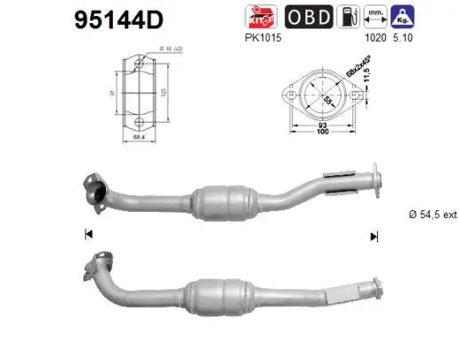 Catalyseur AS 95144D