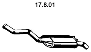 Silencieux arrière EBERSPÄCHER 17.8.01