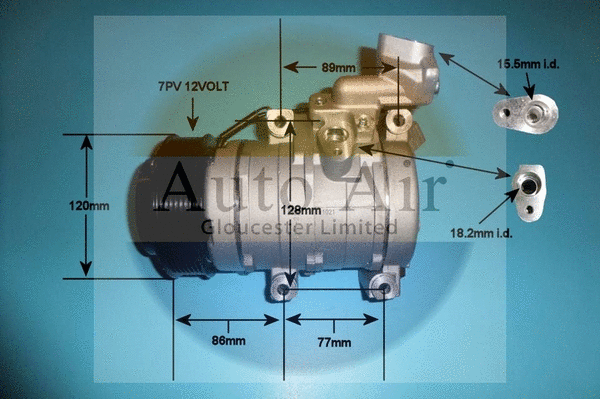Compresseur, climatisation AUTO AIR GLOUCESTER 14-6210P