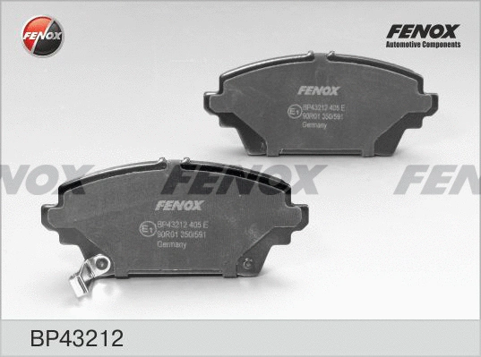 Kit de plaquettes de frein, frein à disque FENOX BP43212