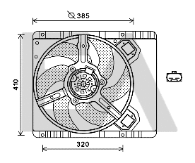 Ventilateur, refroidissement du moteur EACLIMA 33V25071