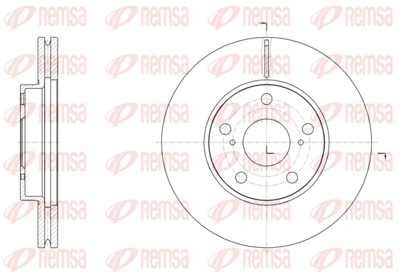 Disque de frein REMSA 61539.10