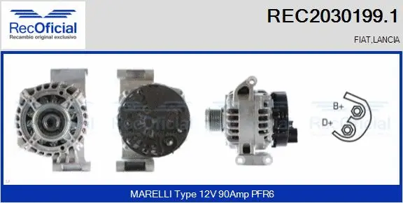 Alternateur RECOFICIAL REC2030199.1