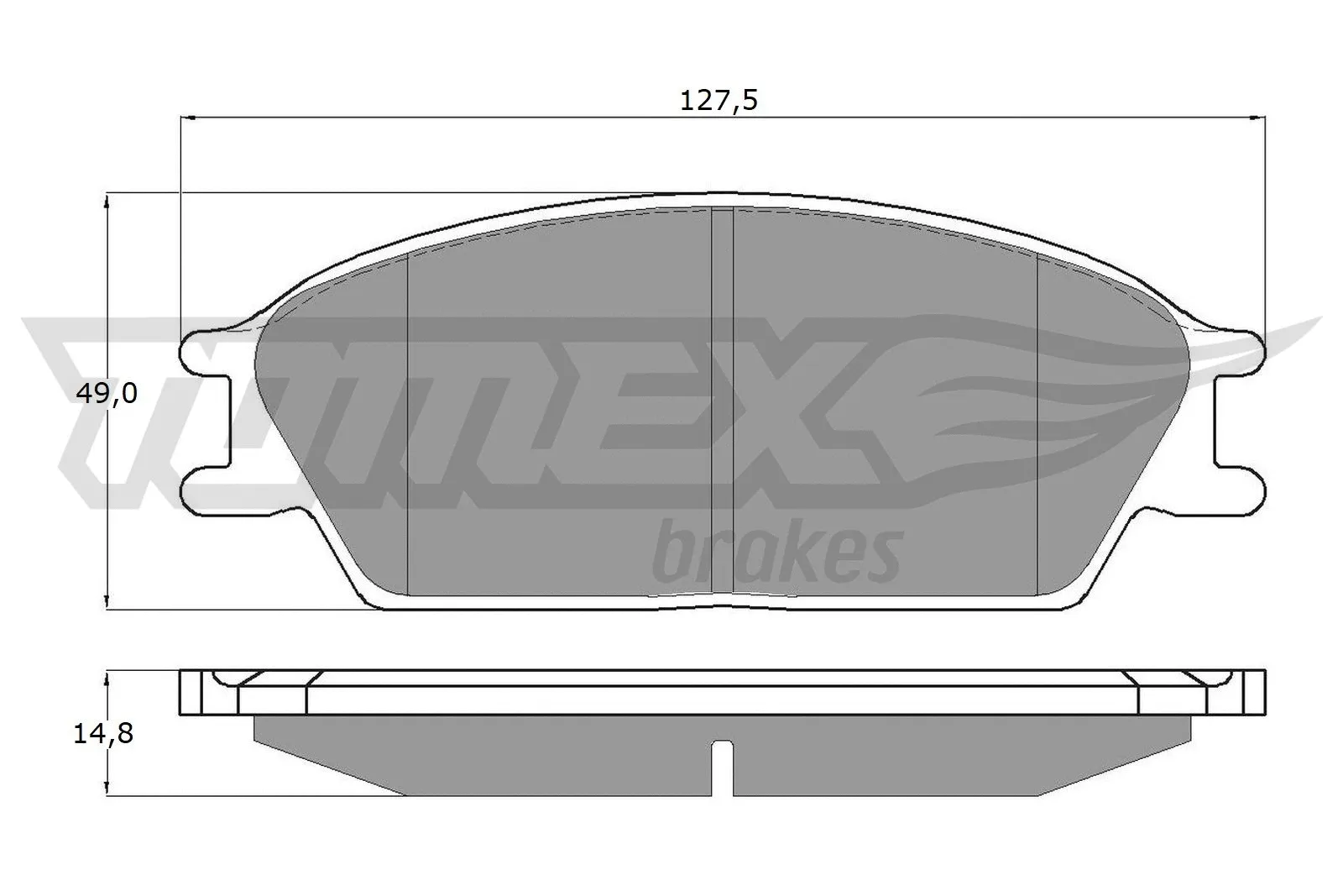 Kit de plaquettes de frein, frein à disque TOMEX Brakes TX 11-06
