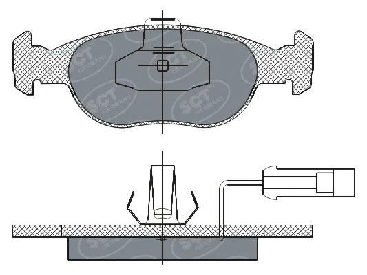 Kit de plaquettes de frein, frein à disque SCT - MANNOL SP 291 PR
