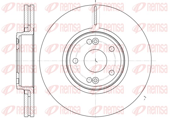 Disque de frein REMSA 6612.10