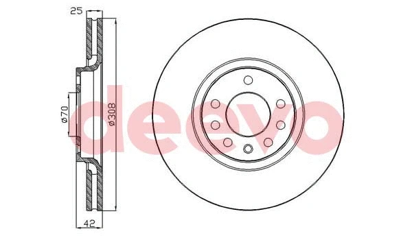 Disque de frein DEEVO BD13360