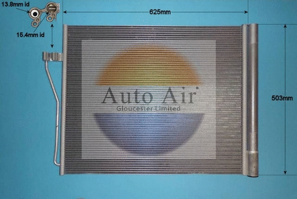 Condenseur, climatisation AUTO AIR GLOUCESTER 16-1359A