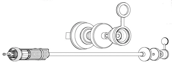 Tirette à câble, commande d'embrayage CEF CT01160