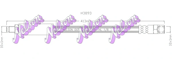 Flexible de frein KAWE H3893