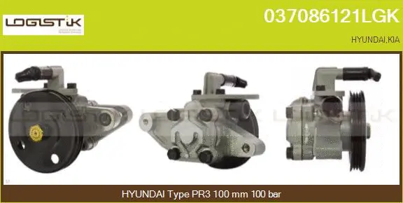 Pompe hydraulique, direction LGK 037086121LGK