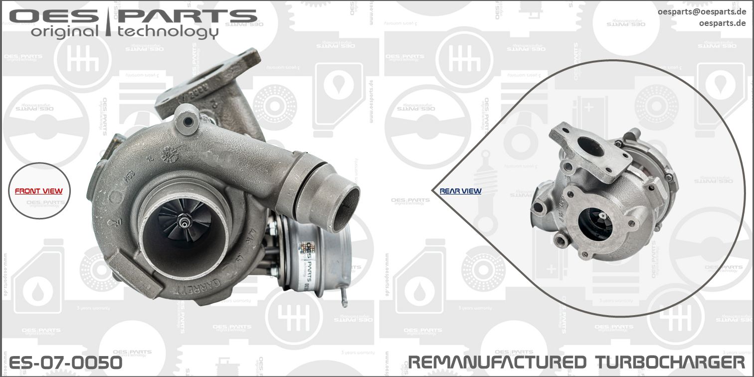 Turbocompresseur, suralimentation OES PARTS ES-07-0050