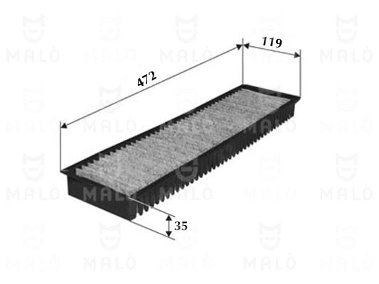 Filtre, air de l'habitacle AKRON-MALÒ 1530752