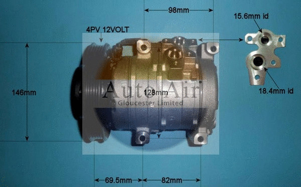 Compresseur, climatisation AUTO AIR GLOUCESTER 14-0093