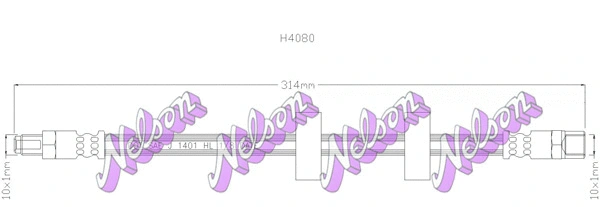 Flexible de frein KAWE H4080