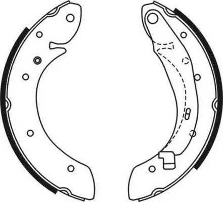 Jeu de mâchoires de frein ABE C0R030ABE