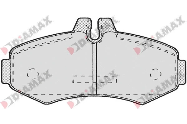 Kit de plaquettes de frein, frein à disque DIAMAX N09091