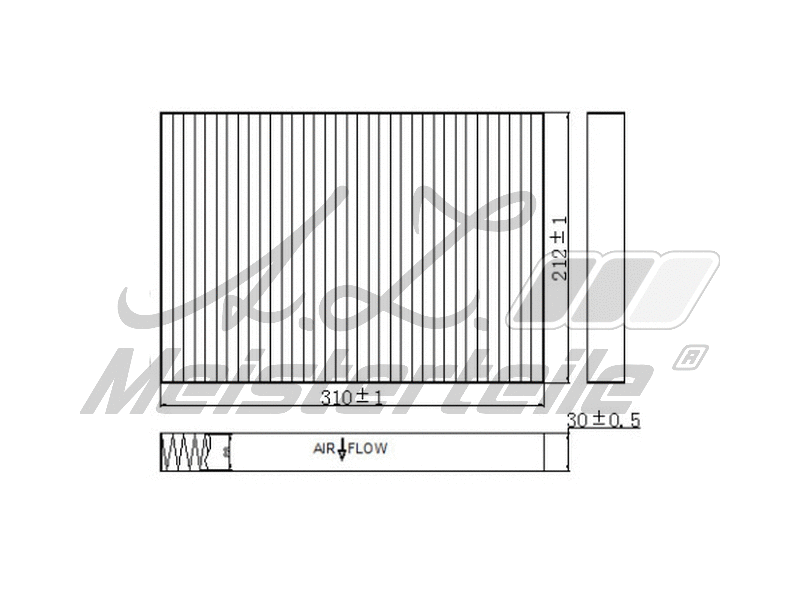 Filtre, air de l'habitacle A.Z. Meisterteile AZMT-41-010-1665