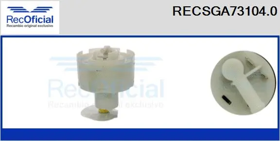 unité d'alimentation de carburant RECOFICIAL RECSGA73104.0