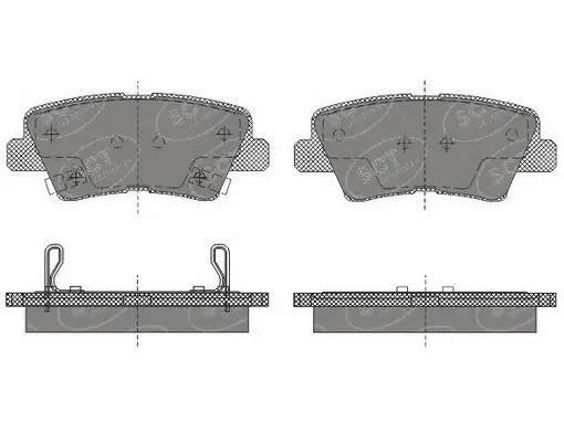 Kit de plaquettes de frein, frein à disque SCT - MANNOL SP 629 PR