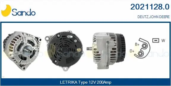 Alternateur SANDO 2021128.0