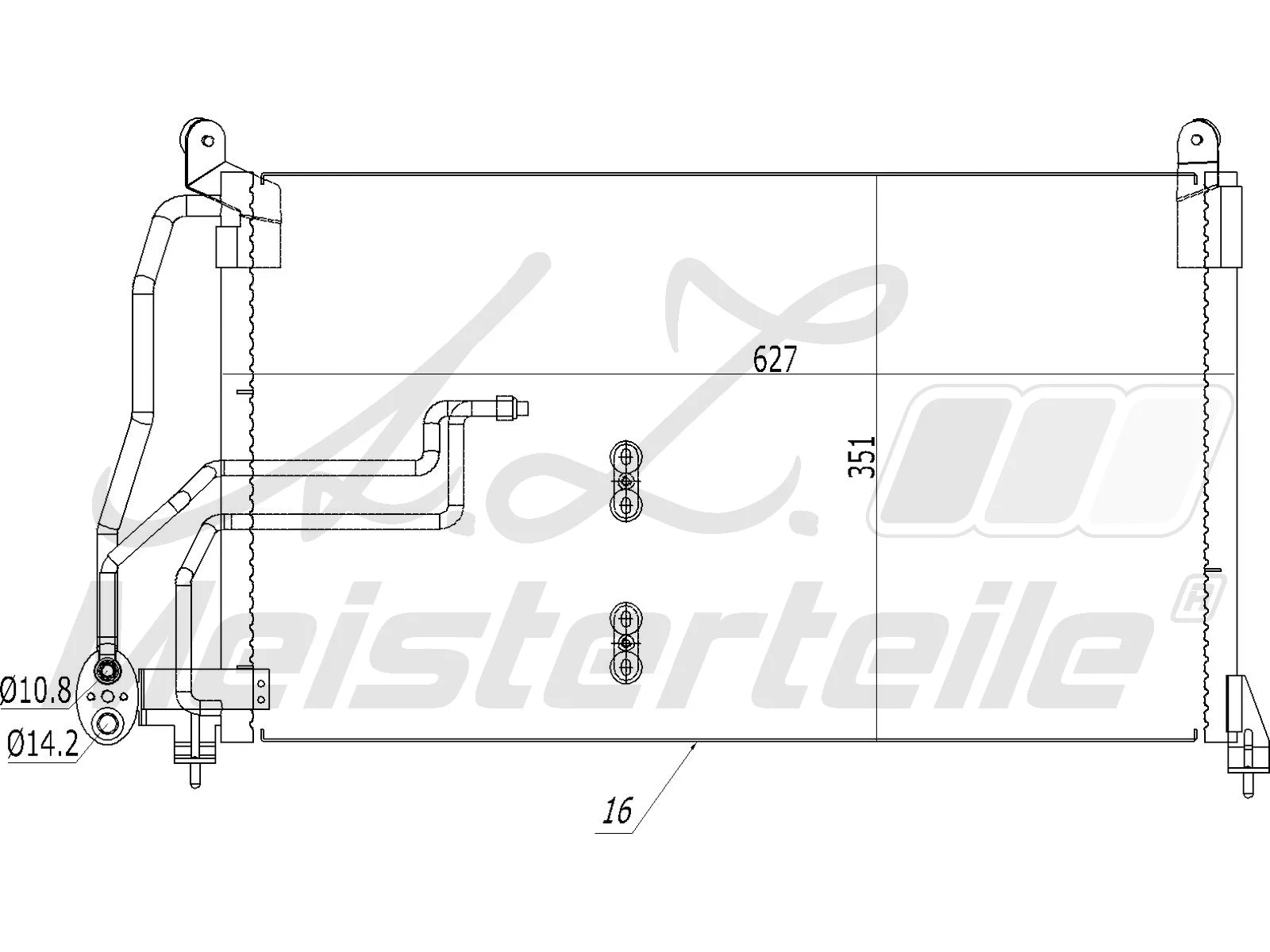 Condenseur, climatisation A.Z. Meisterteile AZMT-45-030-1376