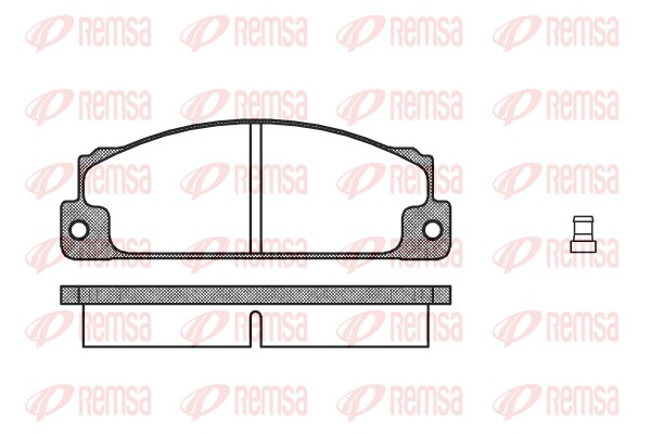 Kit de plaquettes de frein, frein à disque REMSA 0022.02