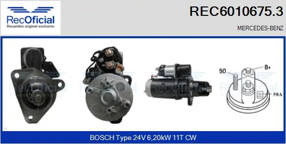 Démarreur RECOFICIAL REC6010675.3