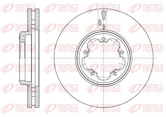 Disque de frein REMSA 61563.10