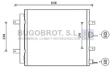Condenseur, climatisation BUGOBROT 62-JR5051