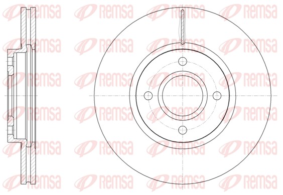 Disque de frein REMSA 61502.10